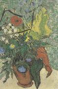 Vincent Van Gogh Wild Flowers and Thistles in a Vase (nn04) china oil painting artist